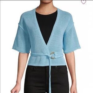 Free people Light Blue Knit Cardigan